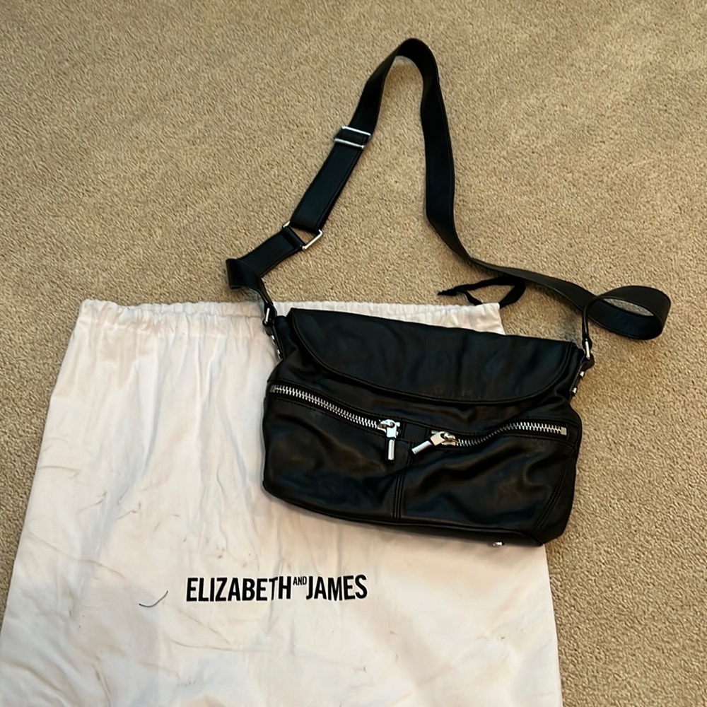 Elizabeth and James lamb skin Crossbody bag